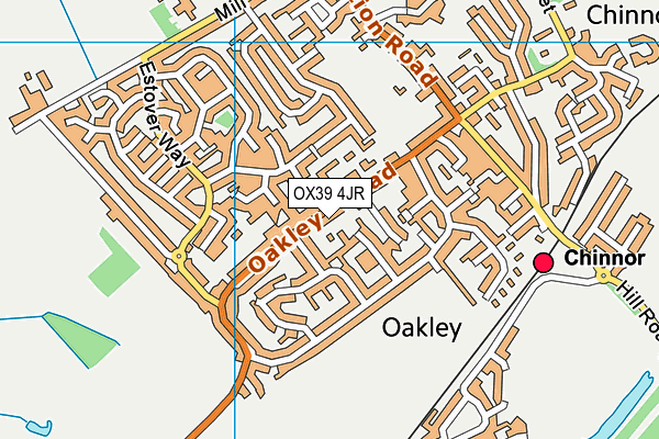 OX39 4JR map - OS VectorMap District (Ordnance Survey)