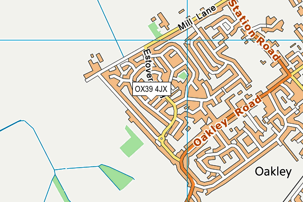 OX39 4JX map - OS VectorMap District (Ordnance Survey)