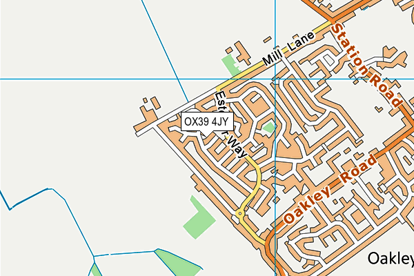OX39 4JY map - OS VectorMap District (Ordnance Survey)