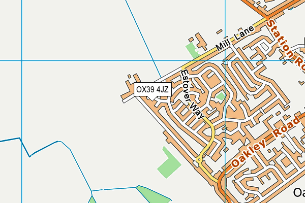 OX39 4JZ map - OS VectorMap District (Ordnance Survey)