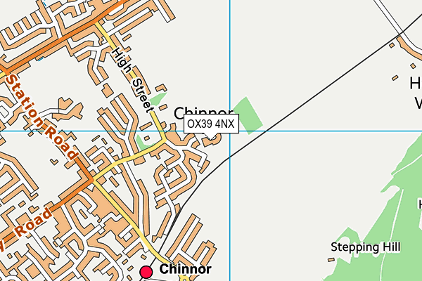 OX39 4NX map - OS VectorMap District (Ordnance Survey)