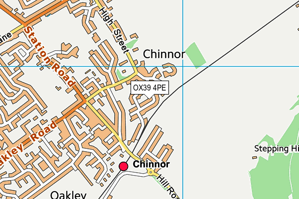 OX39 4PE map - OS VectorMap District (Ordnance Survey)