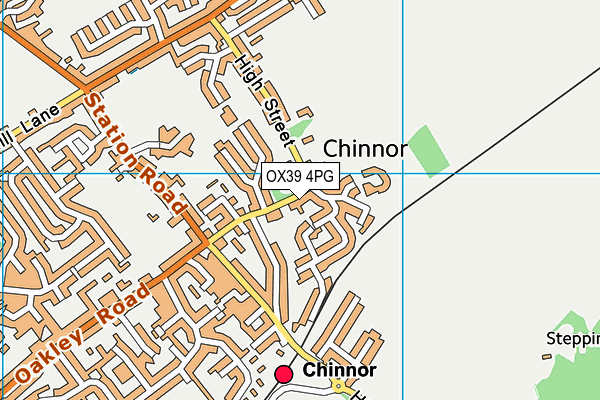 St Andrews Church Hall map (OX39 4PG) - OS VectorMap District (Ordnance Survey)