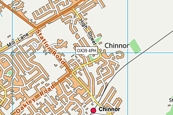 OX39 4PH map - OS VectorMap District (Ordnance Survey)