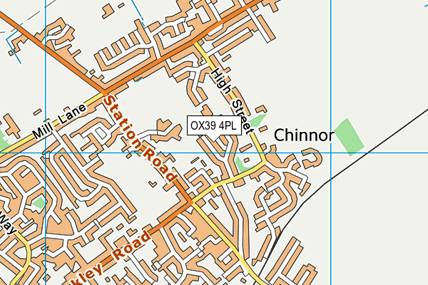 OX39 4PL map - OS VectorMap District (Ordnance Survey)