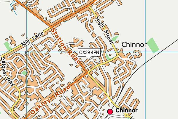 OX39 4PN map - OS VectorMap District (Ordnance Survey)