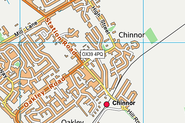 OX39 4PQ map - OS VectorMap District (Ordnance Survey)