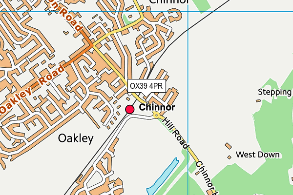 OX39 4PR map - OS VectorMap District (Ordnance Survey)