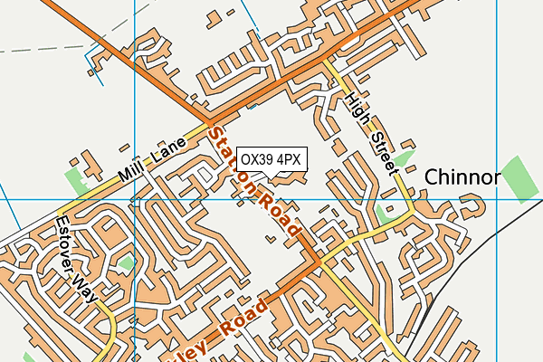 OX39 4PX map - OS VectorMap District (Ordnance Survey)