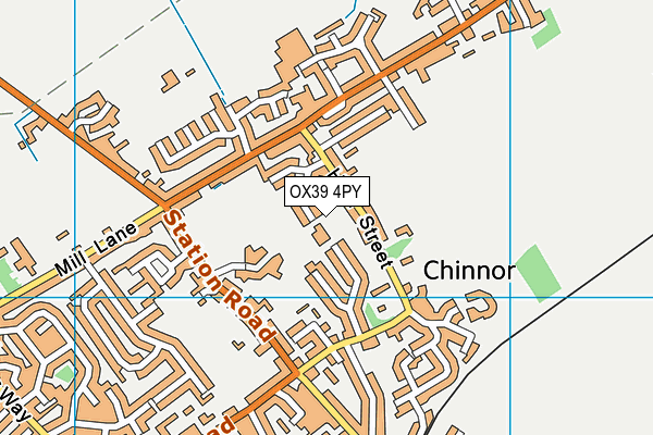 OX39 4PY map - OS VectorMap District (Ordnance Survey)