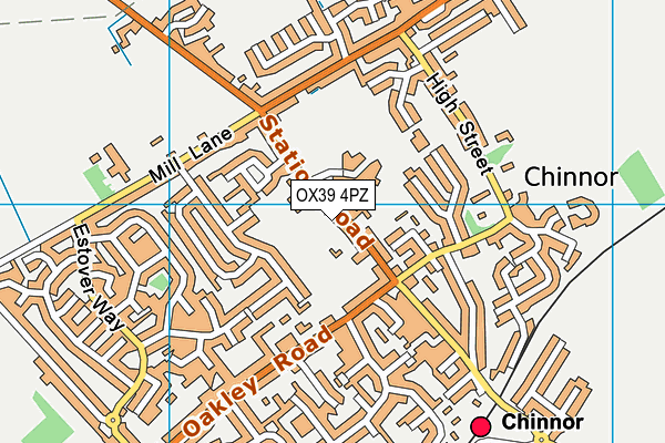 OX39 4PZ map - OS VectorMap District (Ordnance Survey)