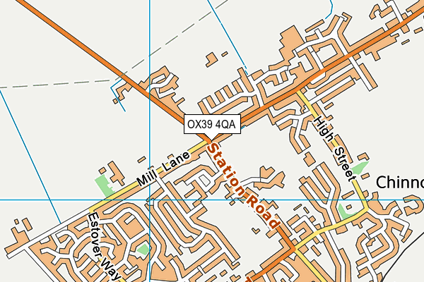 OX39 4QA map - OS VectorMap District (Ordnance Survey)