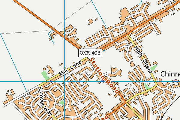 OX39 4QB map - OS VectorMap District (Ordnance Survey)