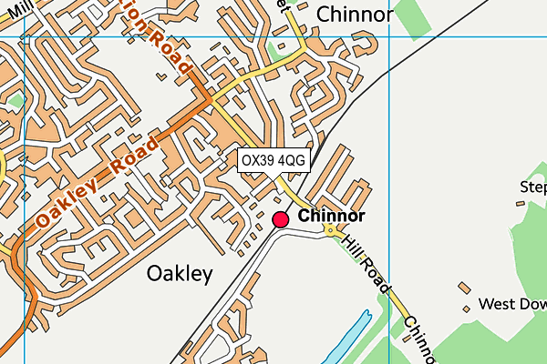 OX39 4QG map - OS VectorMap District (Ordnance Survey)