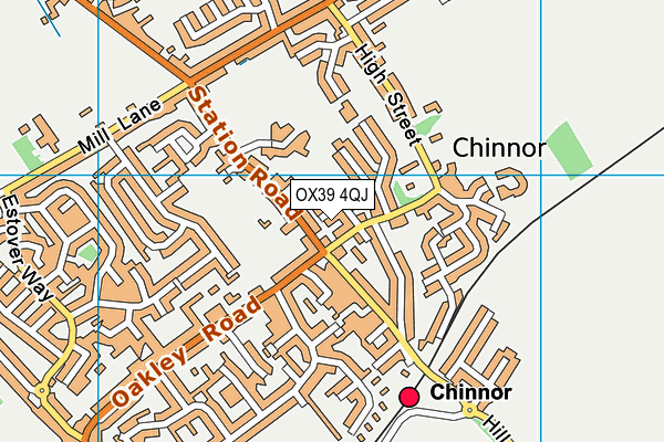 OX39 4QJ map - OS VectorMap District (Ordnance Survey)