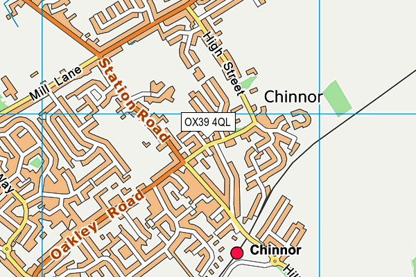 OX39 4QL map - OS VectorMap District (Ordnance Survey)