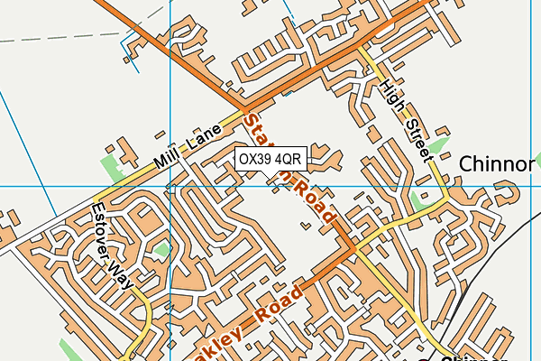 OX39 4QR map - OS VectorMap District (Ordnance Survey)
