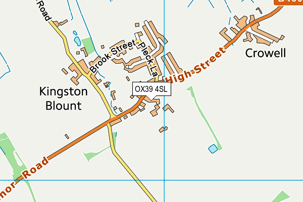 OX39 4SL map - OS VectorMap District (Ordnance Survey)