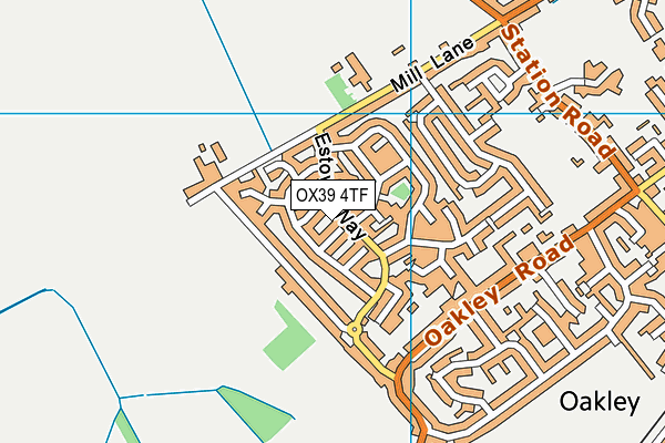 OX39 4TF map - OS VectorMap District (Ordnance Survey)