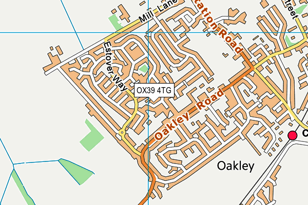 OX39 4TG map - OS VectorMap District (Ordnance Survey)