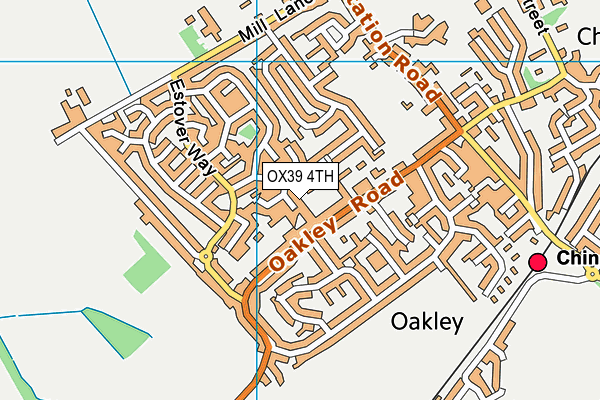 OX39 4TH map - OS VectorMap District (Ordnance Survey)