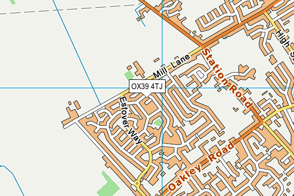 OX39 4TJ map - OS VectorMap District (Ordnance Survey)