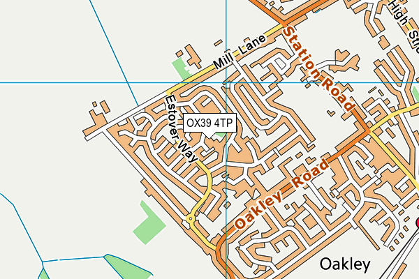 OX39 4TP map - OS VectorMap District (Ordnance Survey)