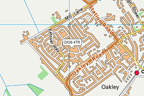 OX39 4TR map - OS VectorMap District (Ordnance Survey)