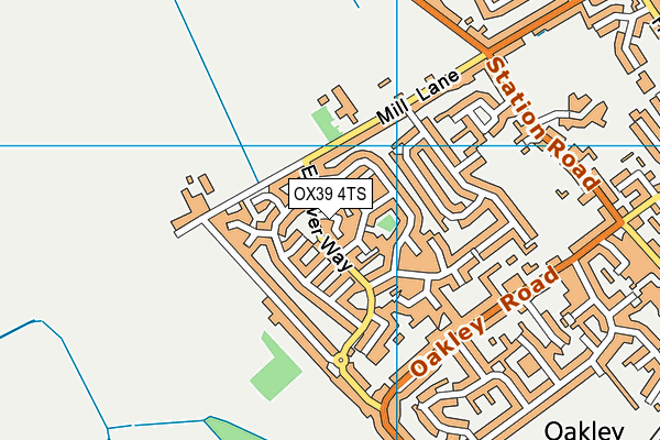 OX39 4TS map - OS VectorMap District (Ordnance Survey)