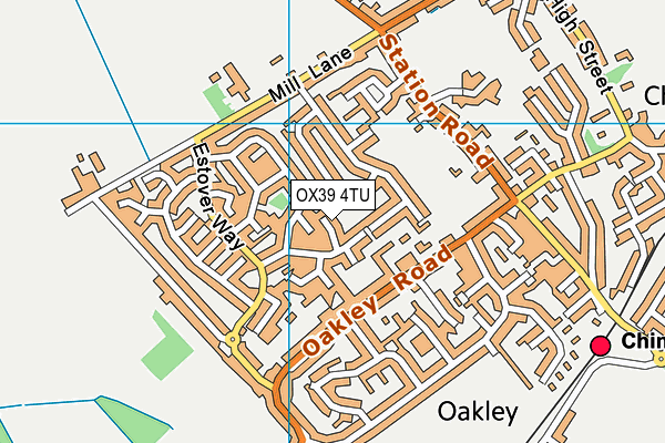 OX39 4TU map - OS VectorMap District (Ordnance Survey)