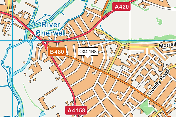 James Mellon Hall map (OX4 1BS) - OS VectorMap District (Ordnance Survey)