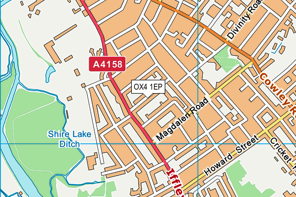 OX4 1EP map - OS VectorMap District (Ordnance Survey)