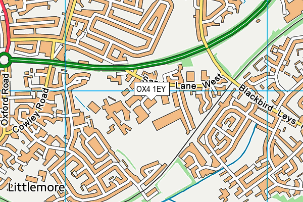 OX4 1EY map - OS VectorMap District (Ordnance Survey)