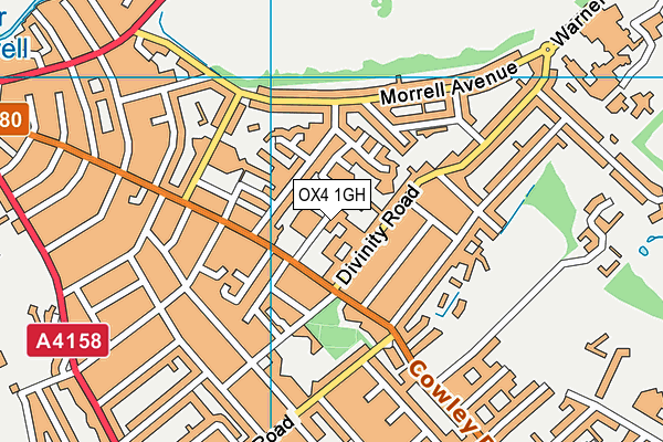 Asian Cultural Centre Oxford map (OX4 1GH) - OS VectorMap District (Ordnance Survey)