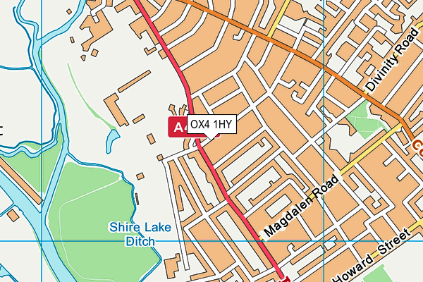 OX4 1HY map - OS VectorMap District (Ordnance Survey)