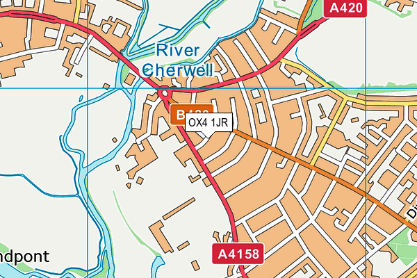 OX4 1JR map - OS VectorMap District (Ordnance Survey)