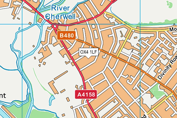 OX4 1LF map - OS VectorMap District (Ordnance Survey)
