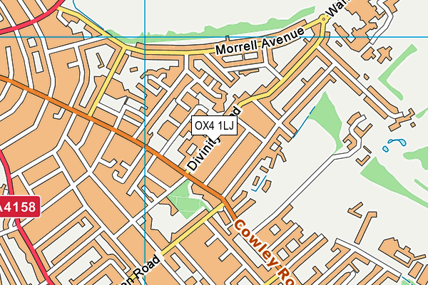 OX4 1LJ map - OS VectorMap District (Ordnance Survey)