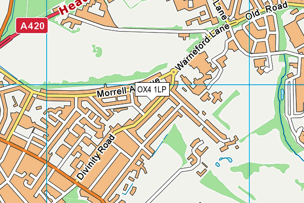 OX4 1LP map - OS VectorMap District (Ordnance Survey)