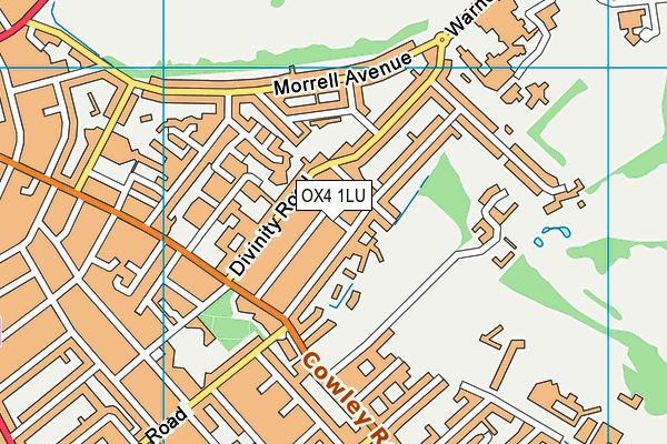 OX4 1LU map - OS VectorMap District (Ordnance Survey)
