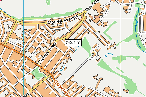 OX4 1LY map - OS VectorMap District (Ordnance Survey)