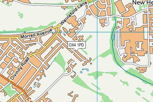 OX4 1PD map - OS VectorMap District (Ordnance Survey)