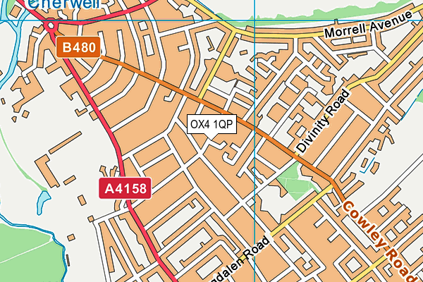 OX4 1QP map - OS VectorMap District (Ordnance Survey)