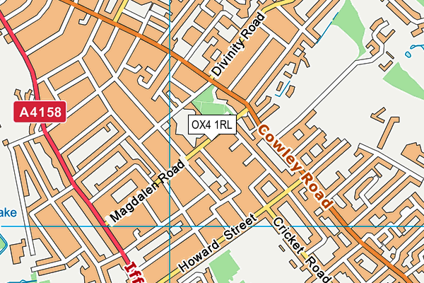 OX4 1RL map - OS VectorMap District (Ordnance Survey)