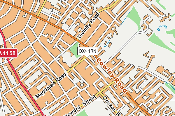 OX4 1RN map - OS VectorMap District (Ordnance Survey)
