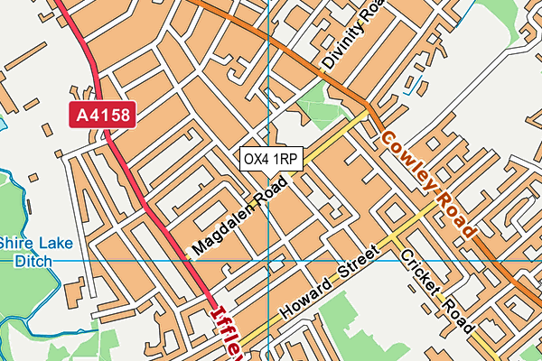 OX4 1RP map - OS VectorMap District (Ordnance Survey)
