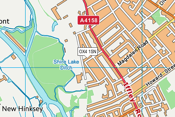 OX4 1SN map - OS VectorMap District (Ordnance Survey)