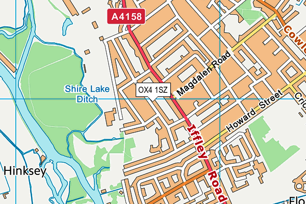 OX4 1SZ map - OS VectorMap District (Ordnance Survey)
