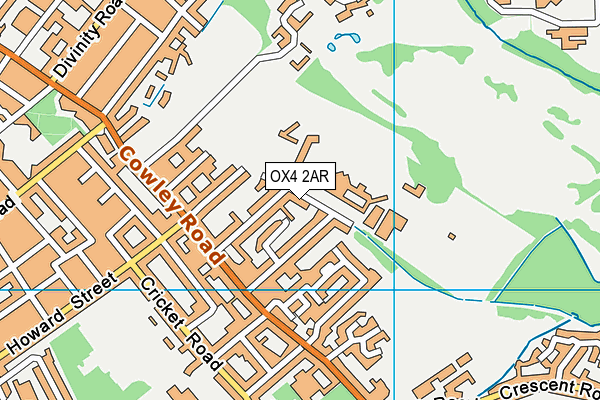 OX4 2AR map - OS VectorMap District (Ordnance Survey)