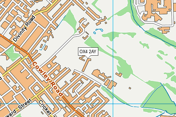 OX4 2AY map - OS VectorMap District (Ordnance Survey)